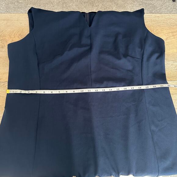 MM Lafleur Women's Aditi Sheath Dress WonderTex Dark Navy Blue 2X - Picture 11 of 12